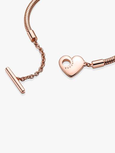 Pandora Moments Hart T-Bar Snake Chain Armband
