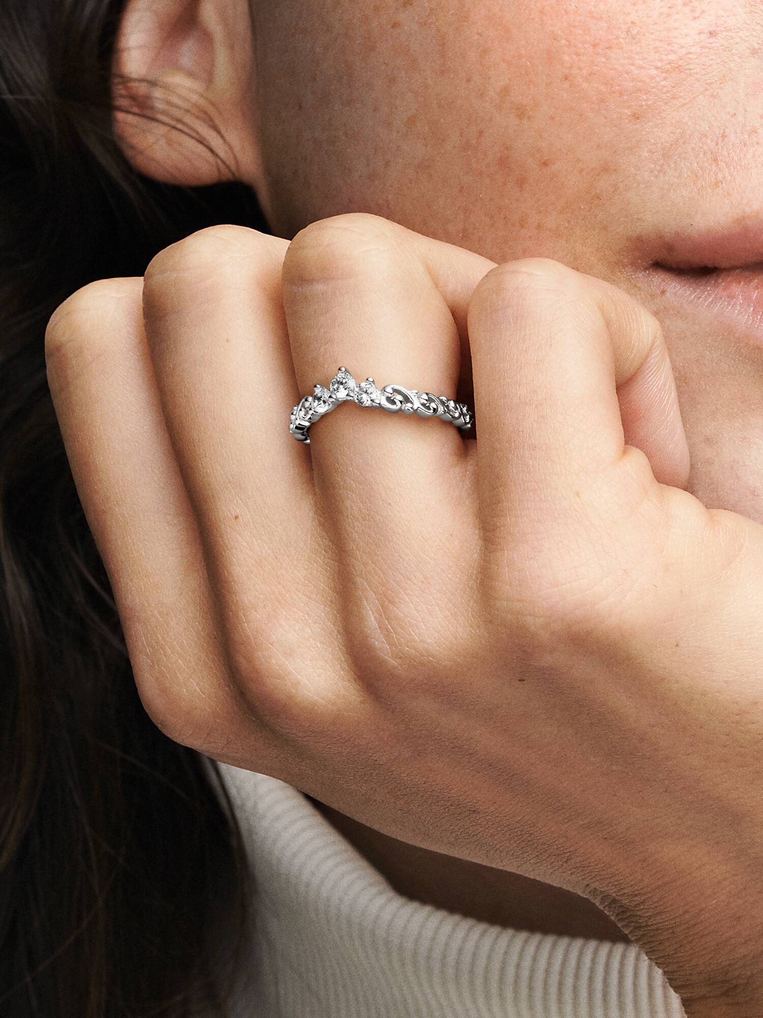 Bague Tiare Volute Royale