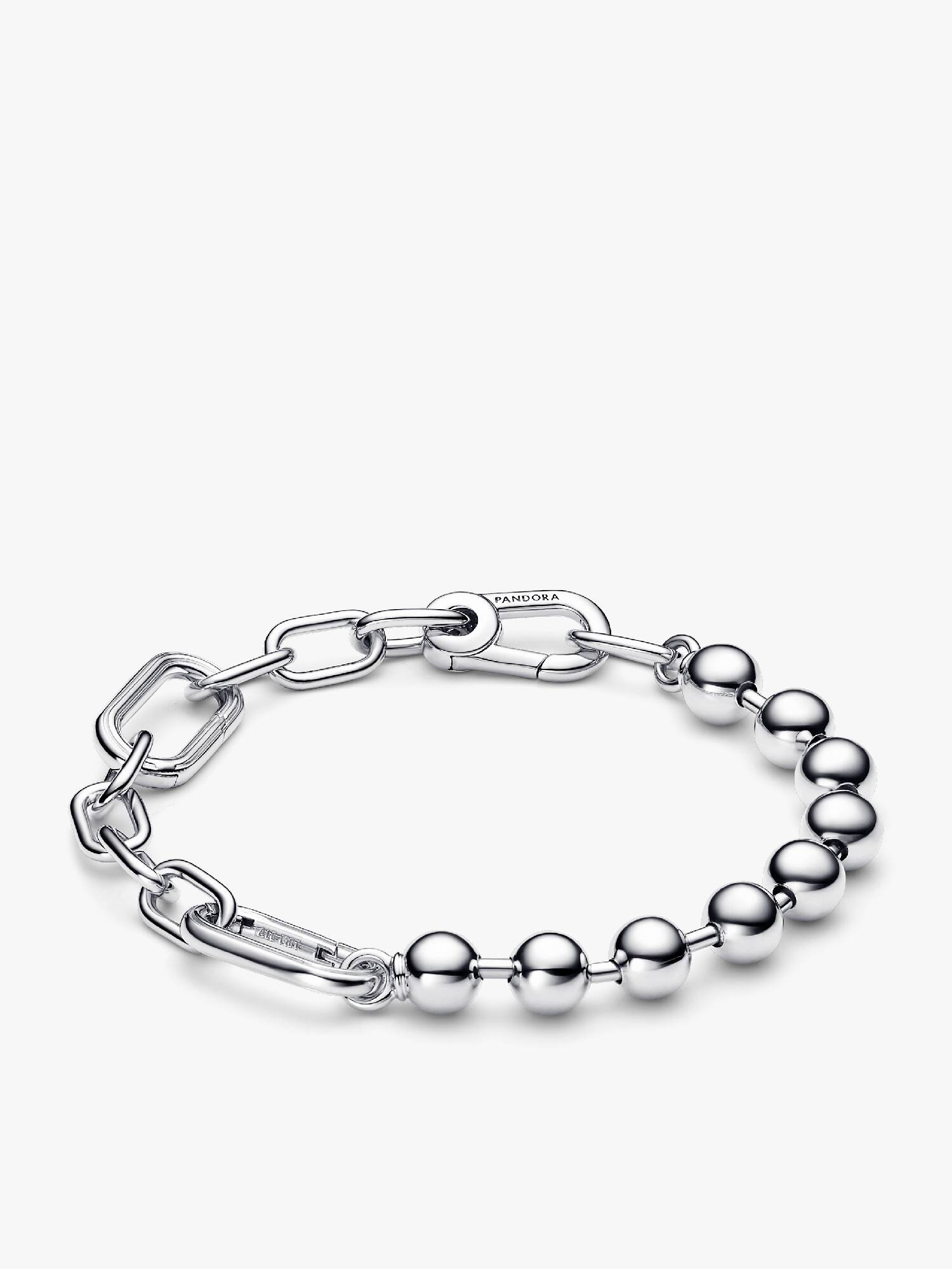 Metalen kralen- en schakelarmband