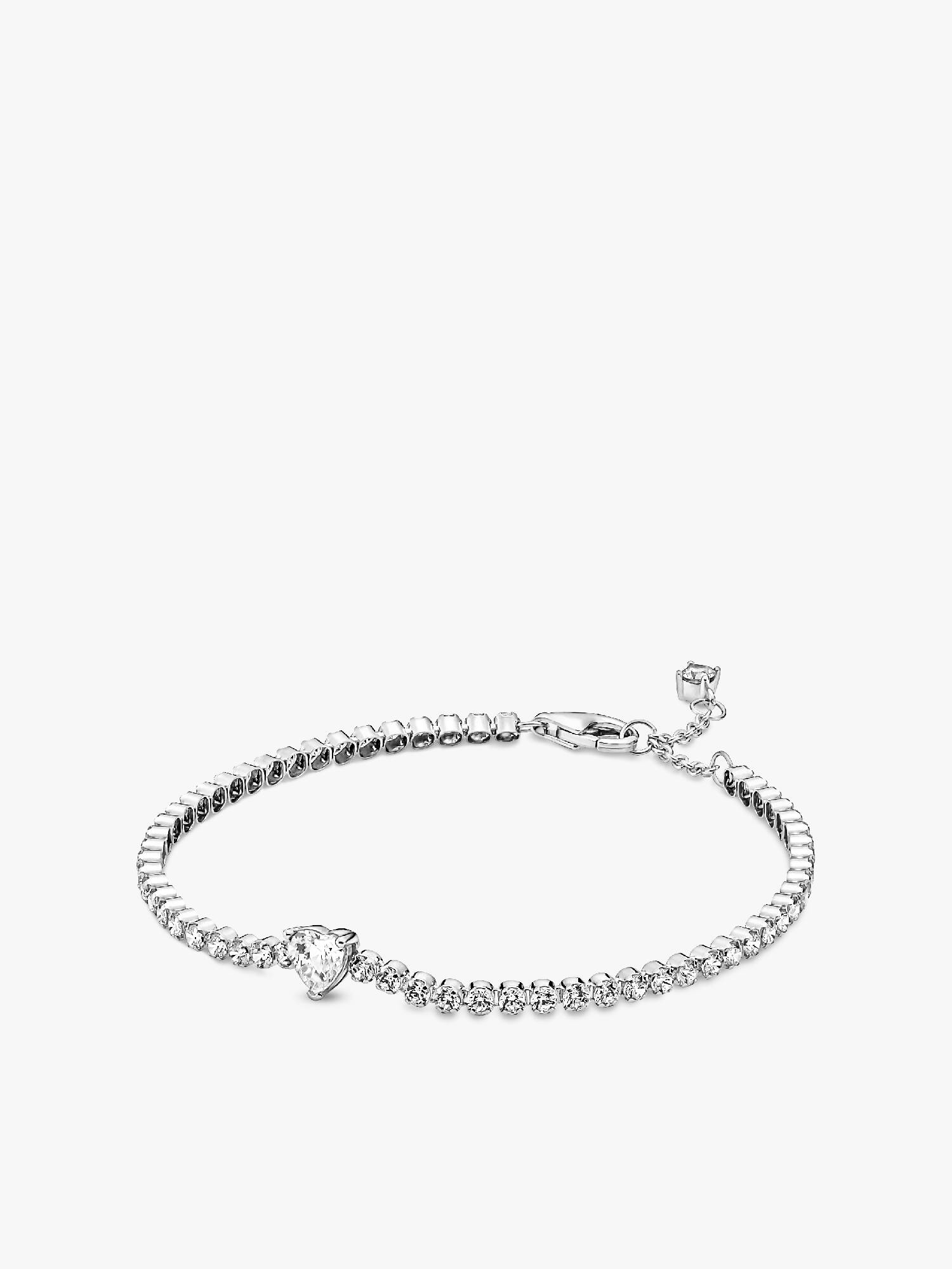 Sprankelend Hart Tennisarmband