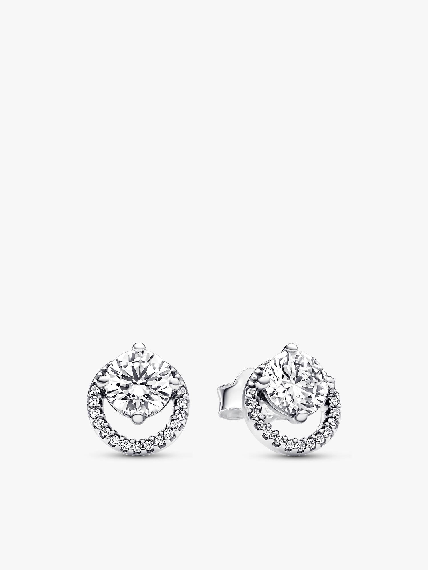Clous d'Oreilles Halo Rond Scintillant