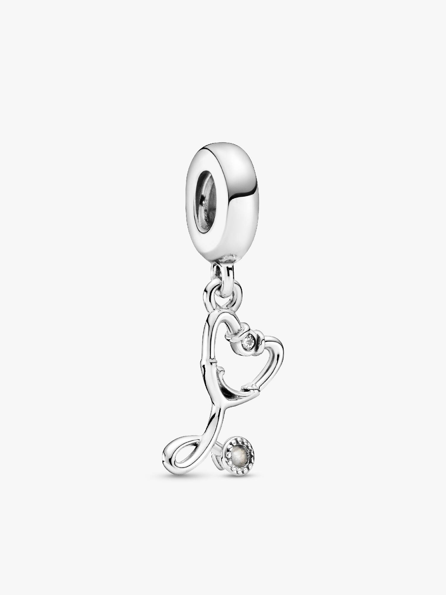 Charm Pendant Cœur Stéthoscope