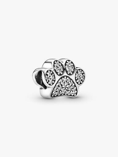 Charm empreinte de patte scintillante