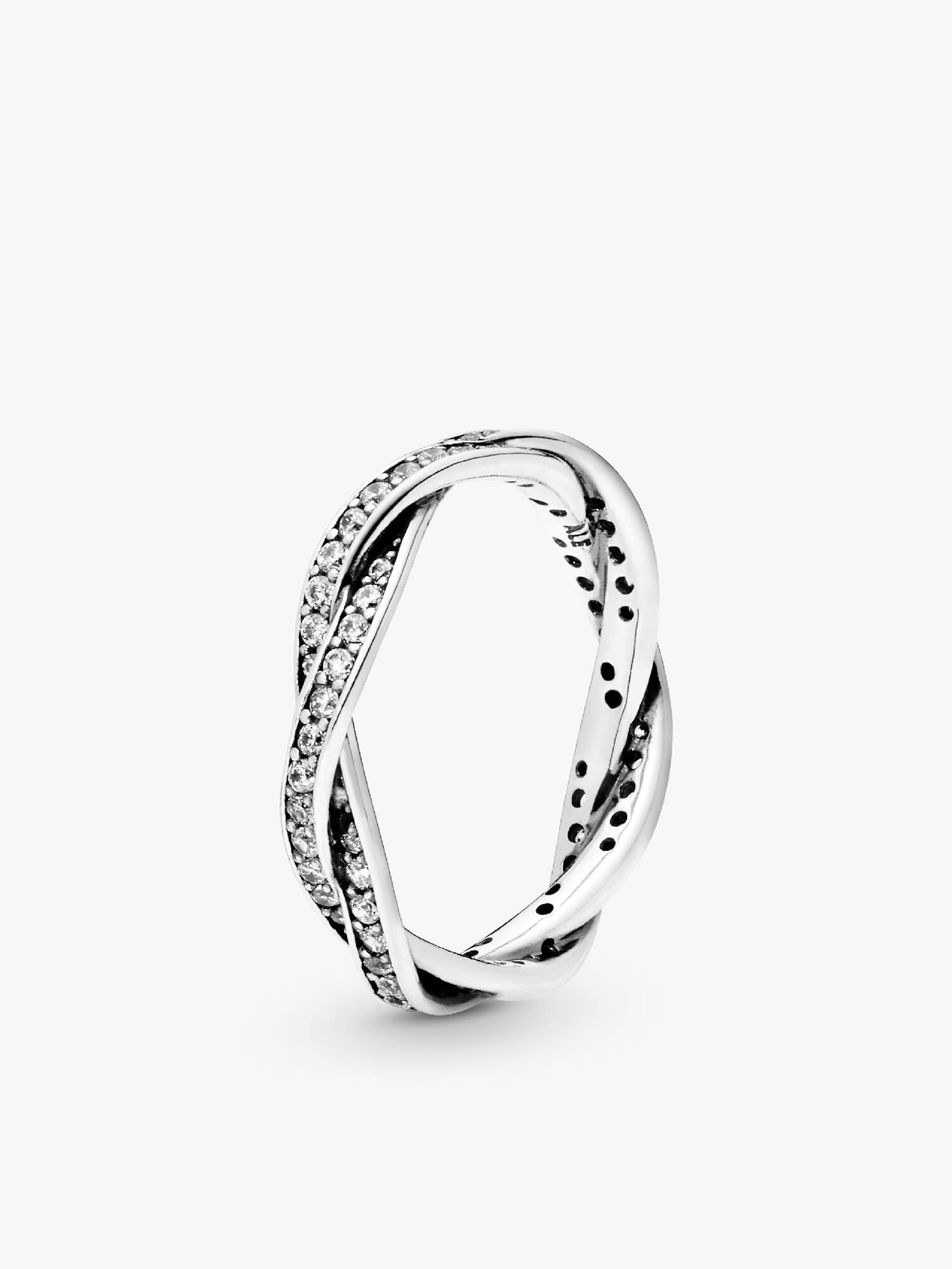 Bague Torsades Scintillante