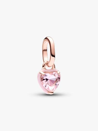 Pandora ME roze chakra hart hangende minibedel