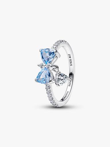 Bridgerton Blauwe Strik Ring
