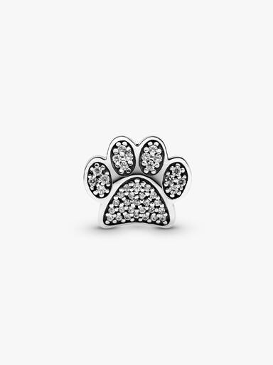 Charm empreinte de patte scintillante