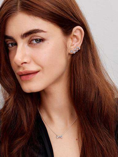 Petits Clous d'Oreilles Nœud Scintillant