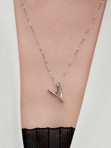 Collier à Pendentif Cœur de Forme Organique