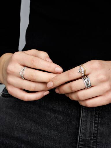 Ring Glimmende Wishbone