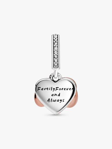 Charm Pendant Cœur Infini Scintillant