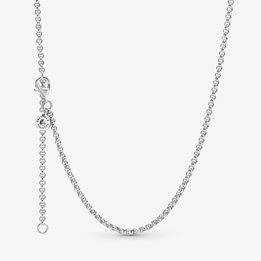 Sterling silver rolo chain image number 0