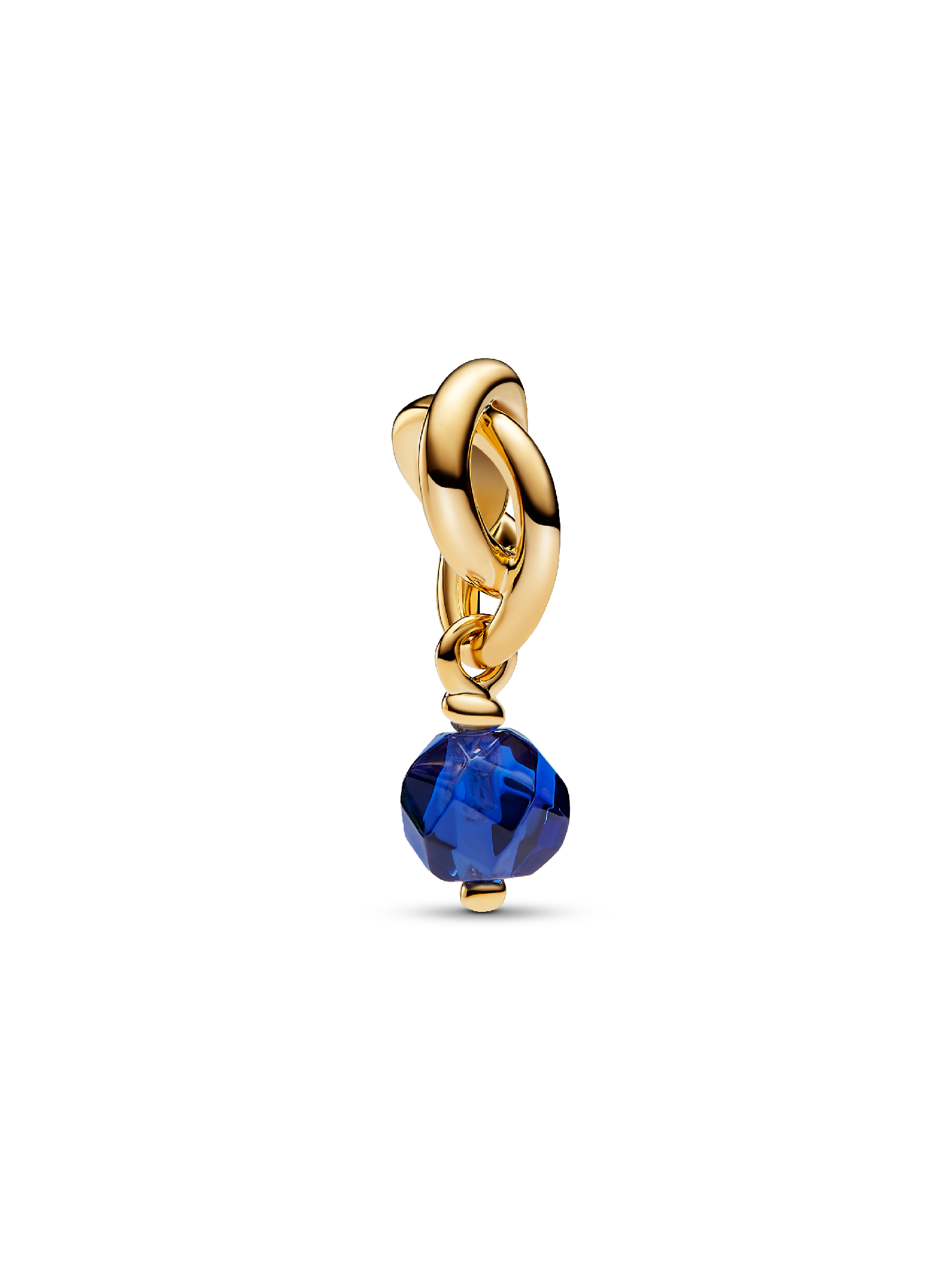 Septembre Charm Pendant Cercle de l'Éternité Bleu Facetté