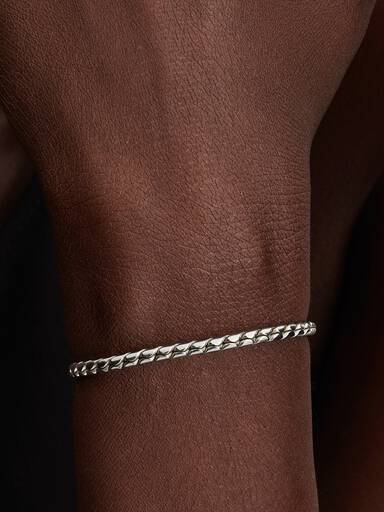 Bracelet Maille Ailée Fermoir Rond