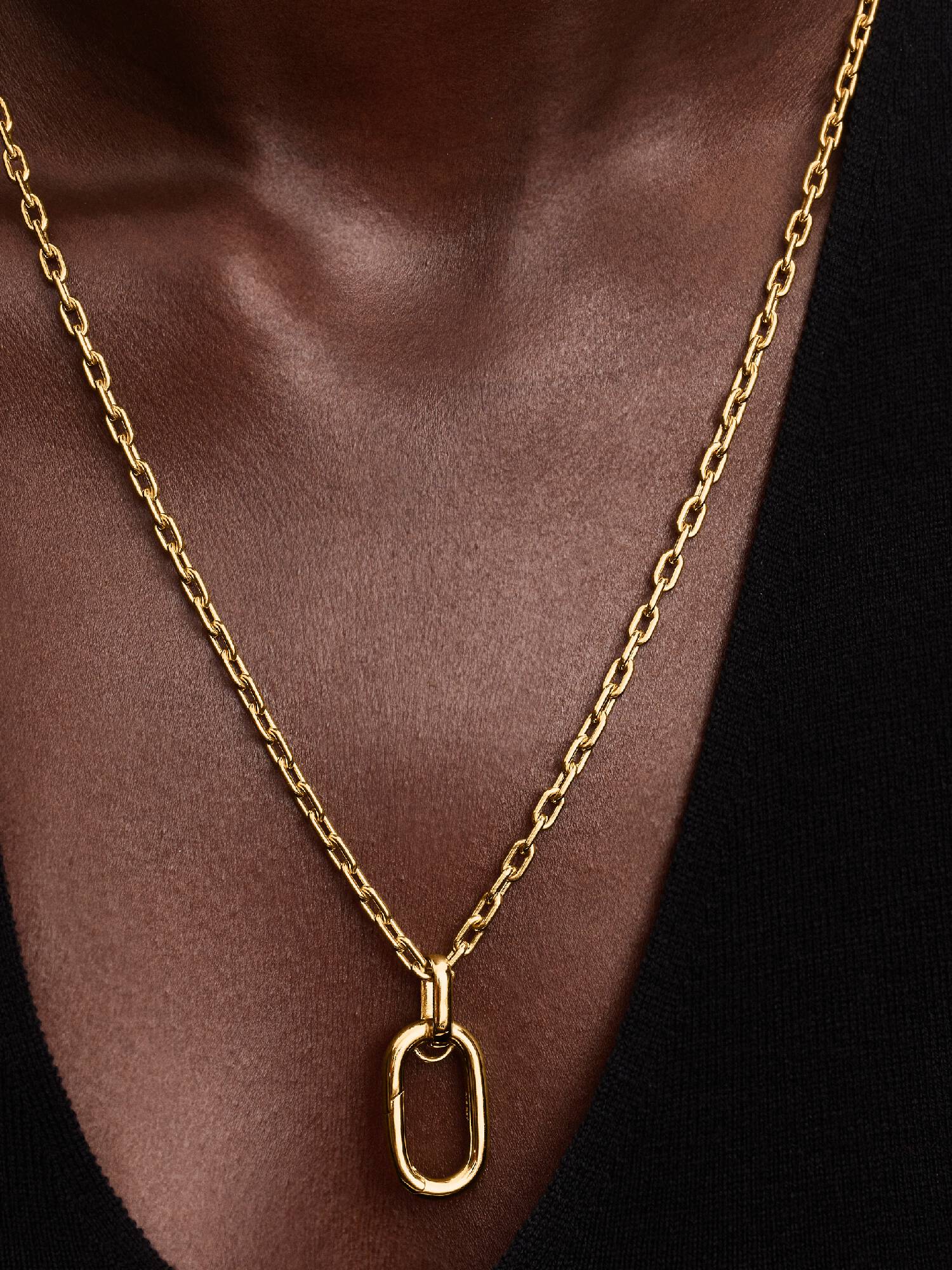 Collier Chaîne Gros Maillon Ouvrable