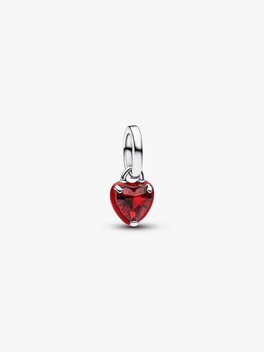 Mini Charm Pendant Cœur Chakra Rouge