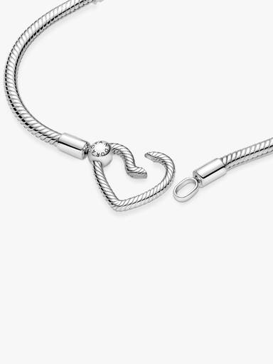 Bracelet Maille Serpent Fermoir Cœur