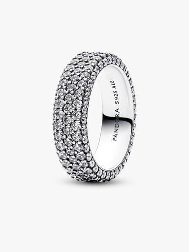 Driedubbele Pavé Ring