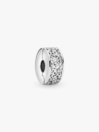 Charm Clip Pavé Transparent