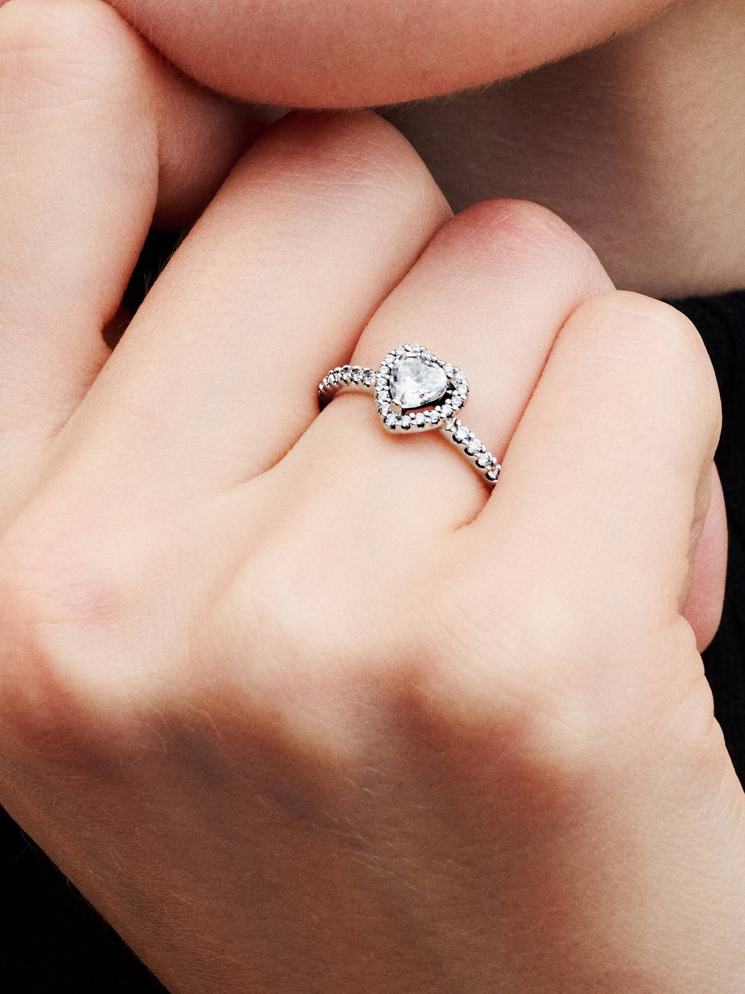 Bague Cœur Élevé