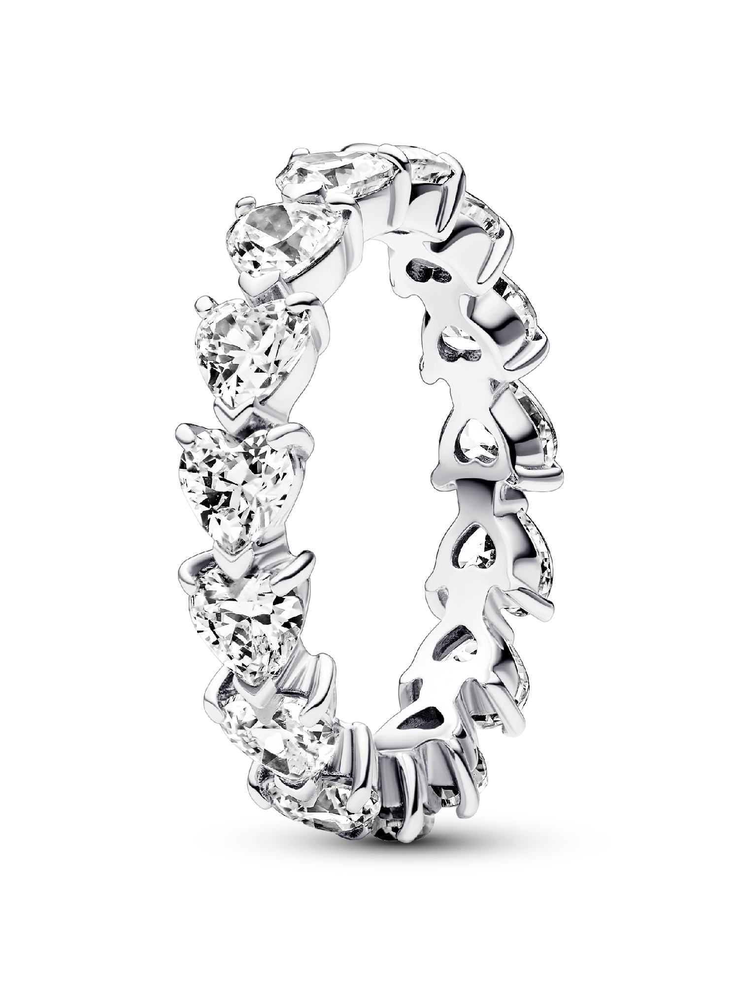 Eternity-ring met hartenrij