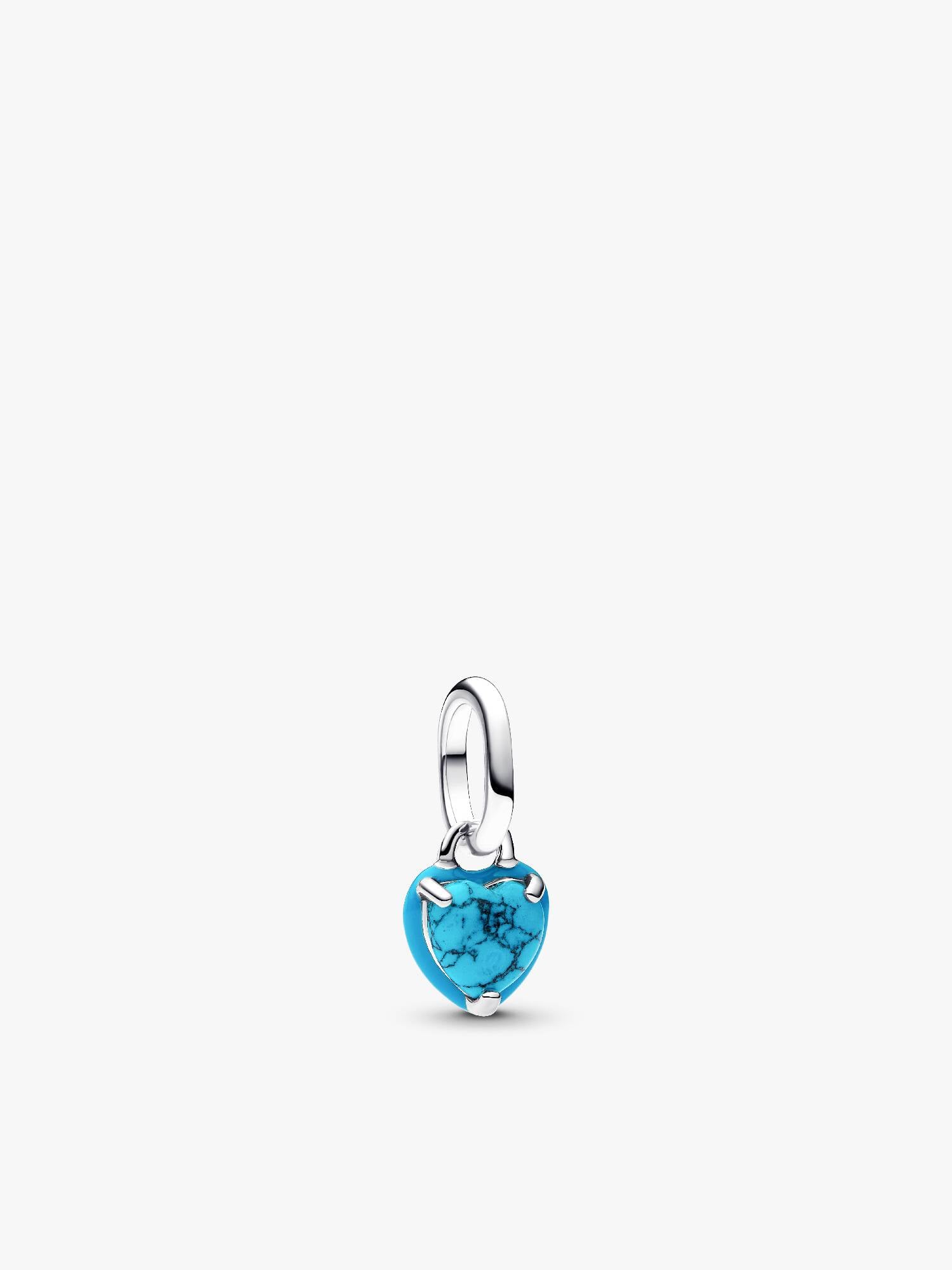 Mini Dangle Cœur Turquoise