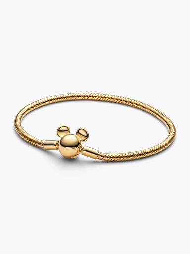 Bracelet Maille Serpent Fermoir Disney Mickey Moments