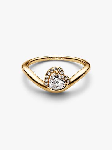 Bague Cœur Ondulée