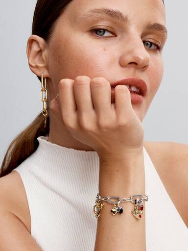 Mini Dangle Cœur Chakra Noir Pandora ME