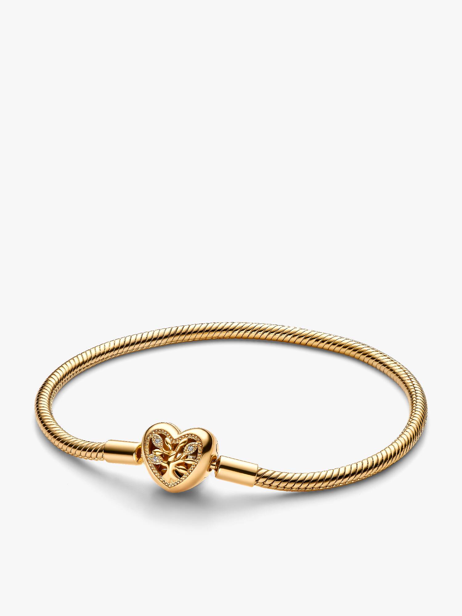 Bracelet Maille Serpent Fermoir Cœur Arbre Généalogique