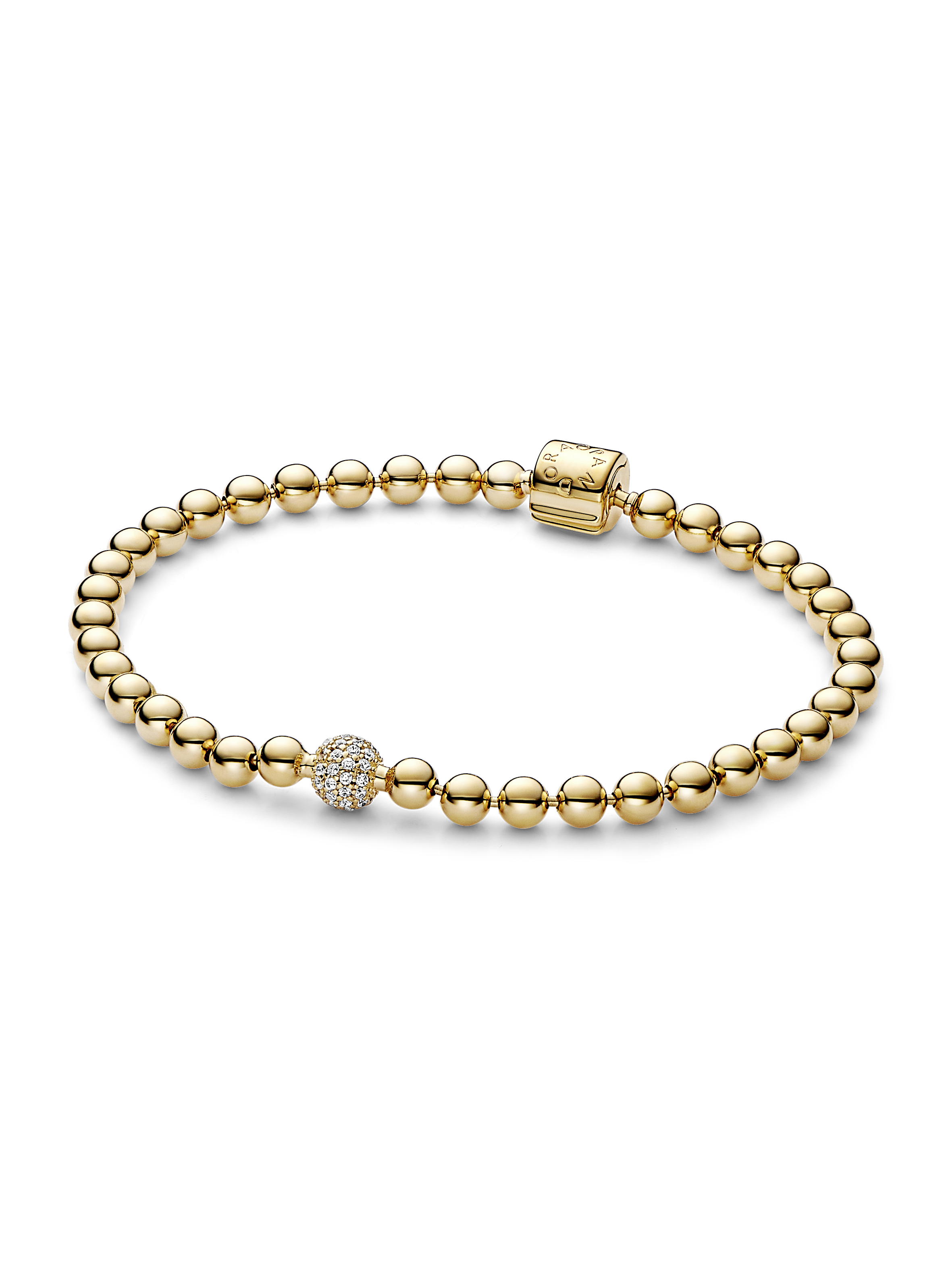 Kralen & pavé armband