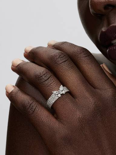 Bague Audacieuse Papillon Scintillante