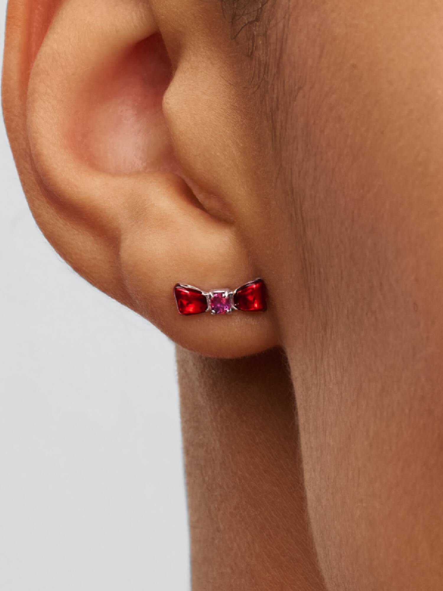 Clous d’Oreilles Disney Blanche-Neige Nœud Blanc