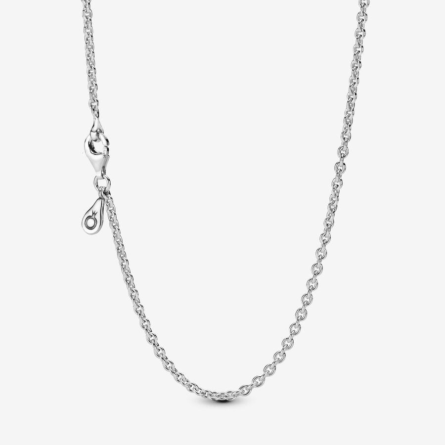 Silver necklace image number 0