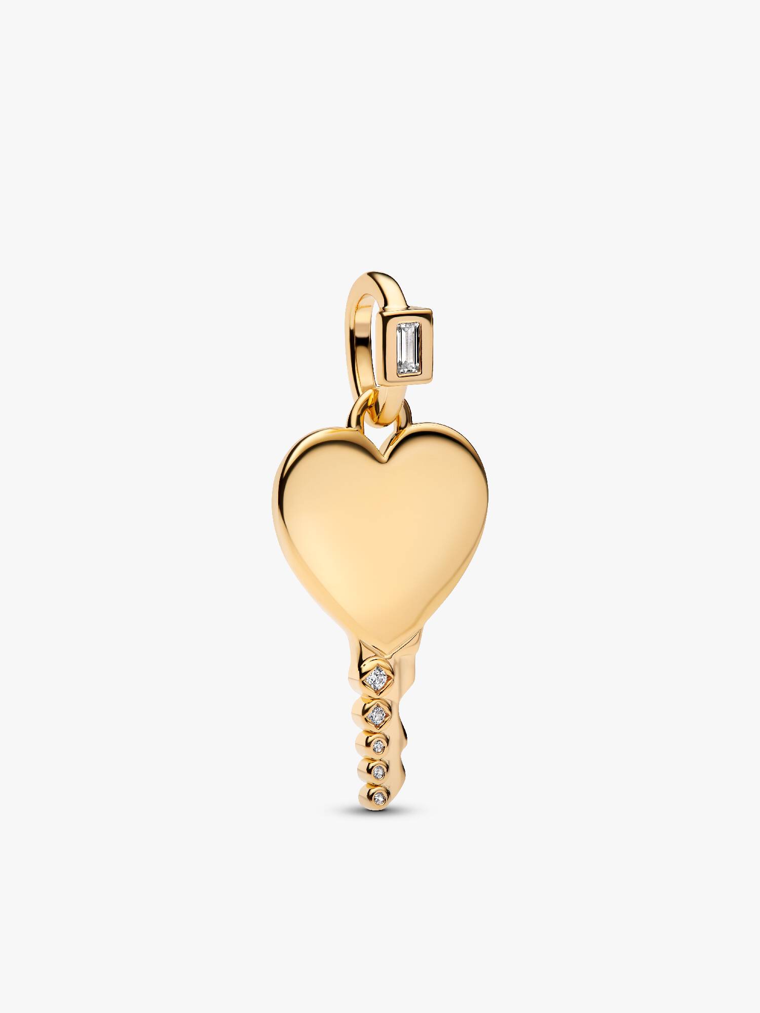 Graveerbare Hart Sleutelvormige Hanger