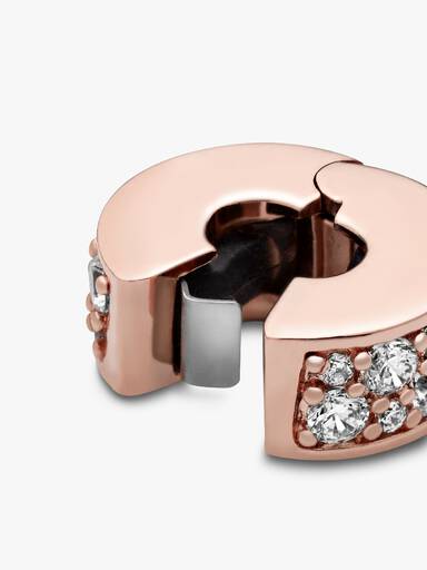 Charm Clip Pavé Transparent