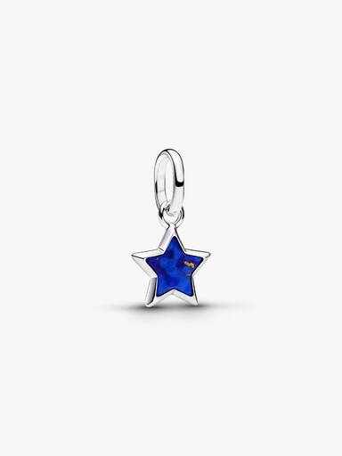 Mini Charm Pendant Étoile Bleue