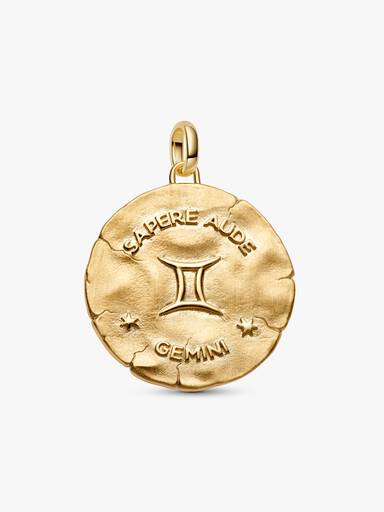 Charm Médaillon XL Zodiaque Gémeaux