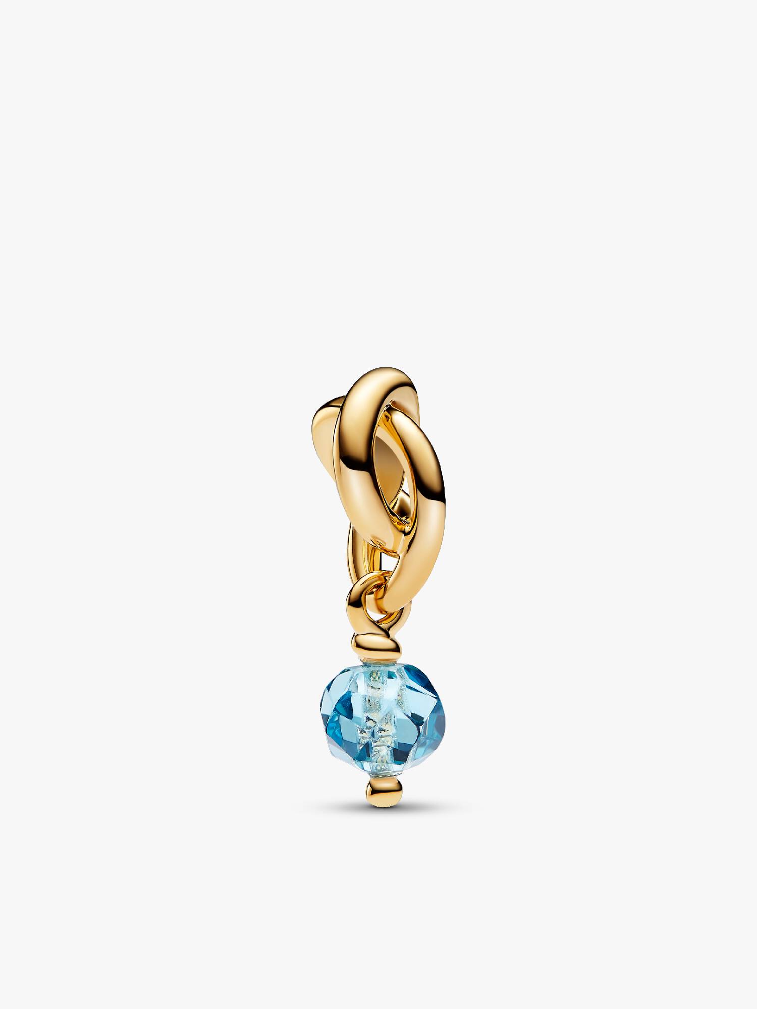 Mars Charm Pendant Cercle de l'Éternité Bleu Azur Facetté