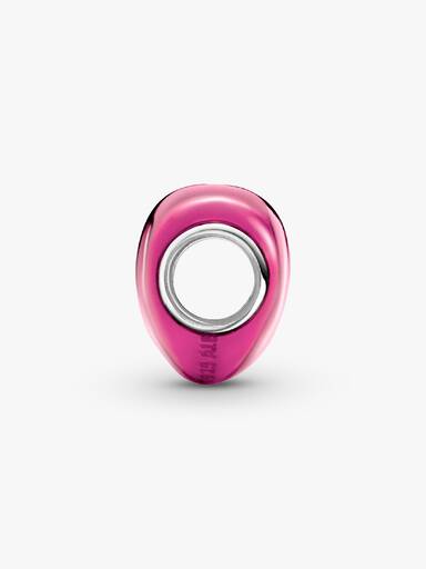 Metallic Roze Hart Bedel