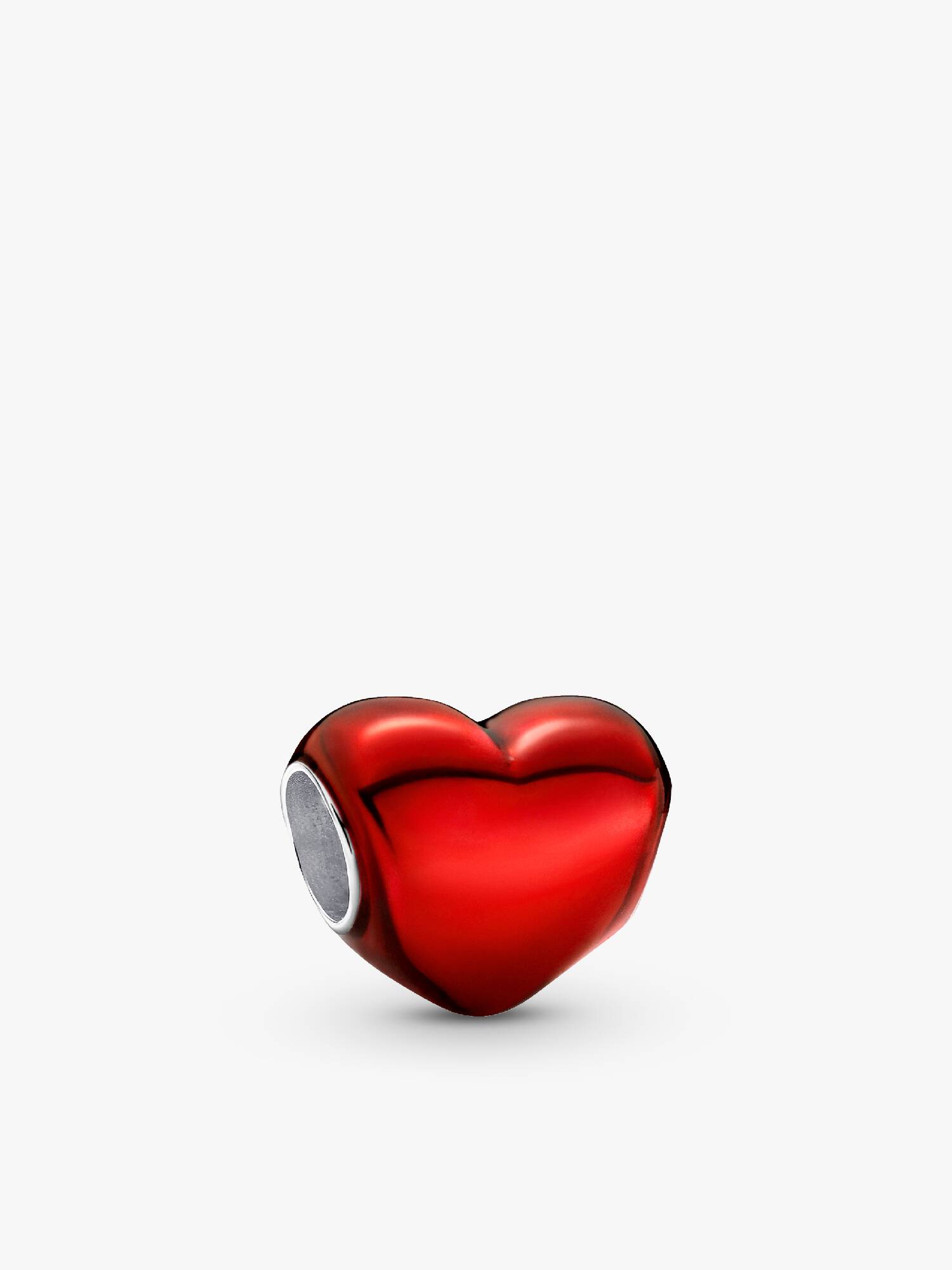 Charm Cœur Rouge Métallique