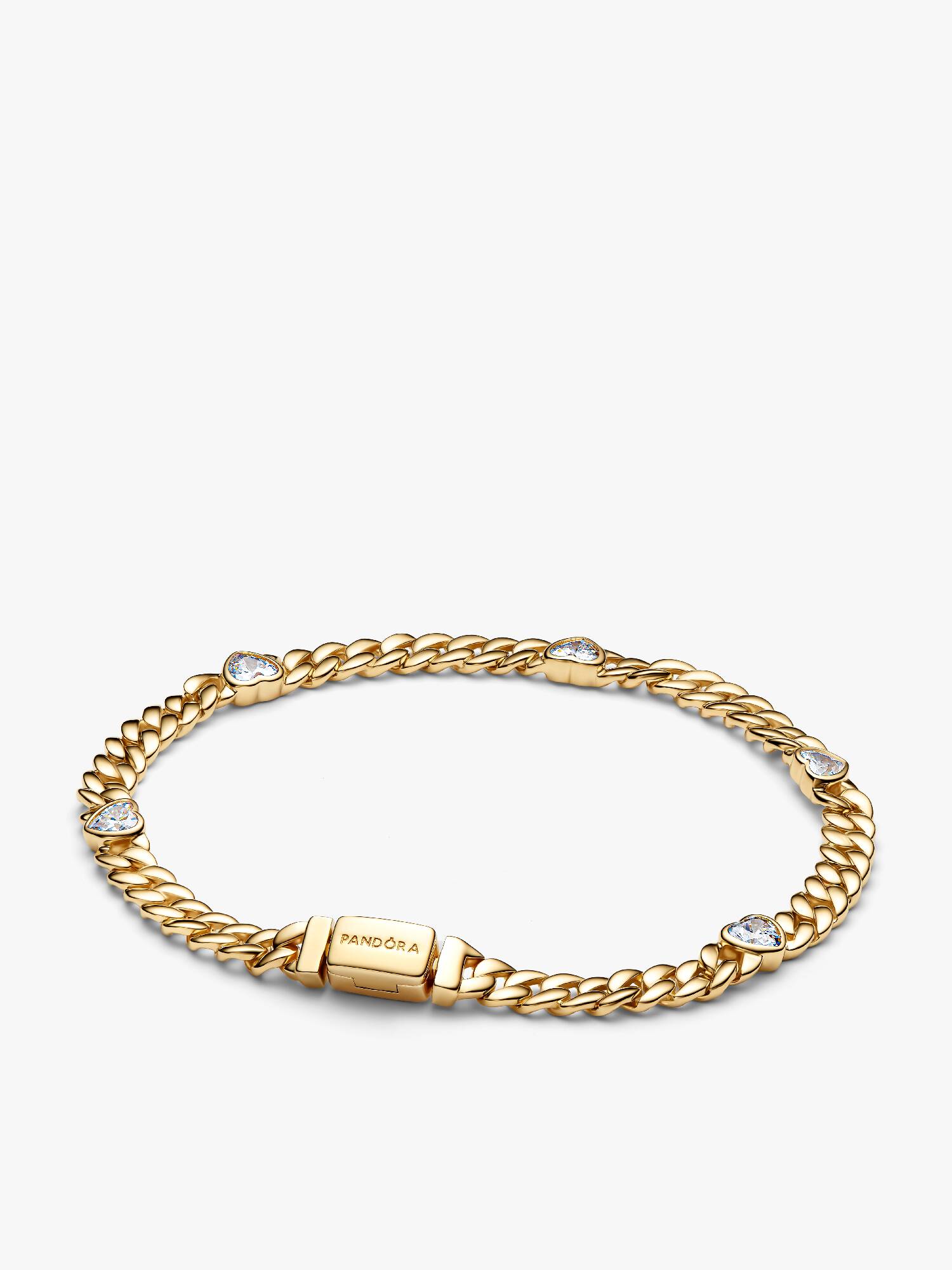 Bracelet Maille Cubaine Cœur