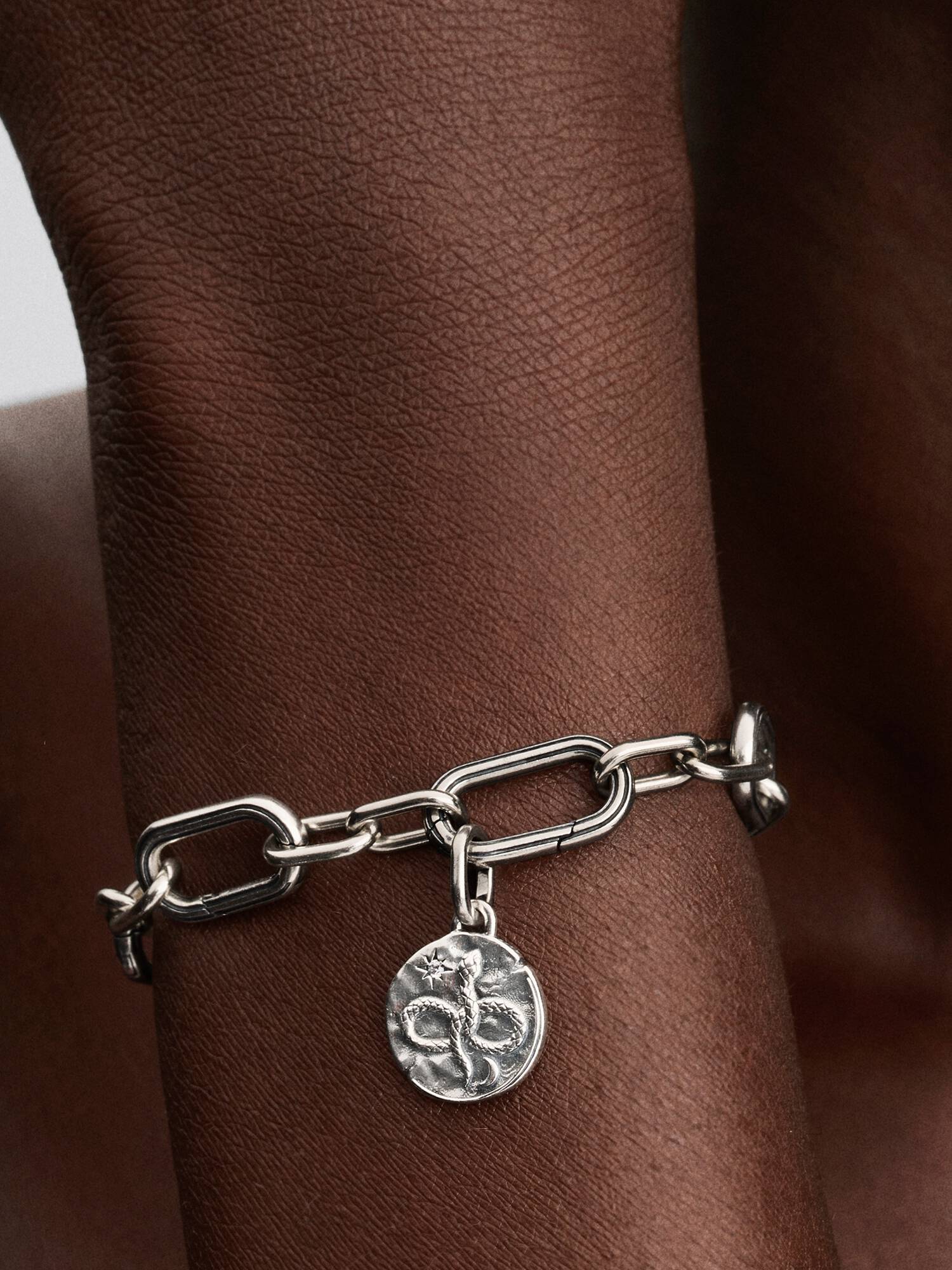 Charm Médaillon Serpent Infini