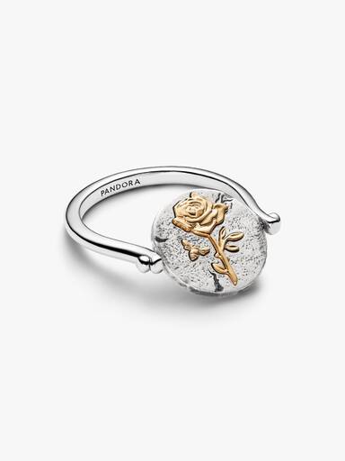 Bague Médaillon Rose Réversible