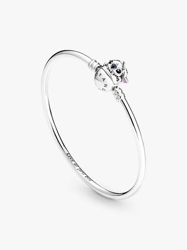 Pandora Moments Disney Stitch Biting Clasp Bangle