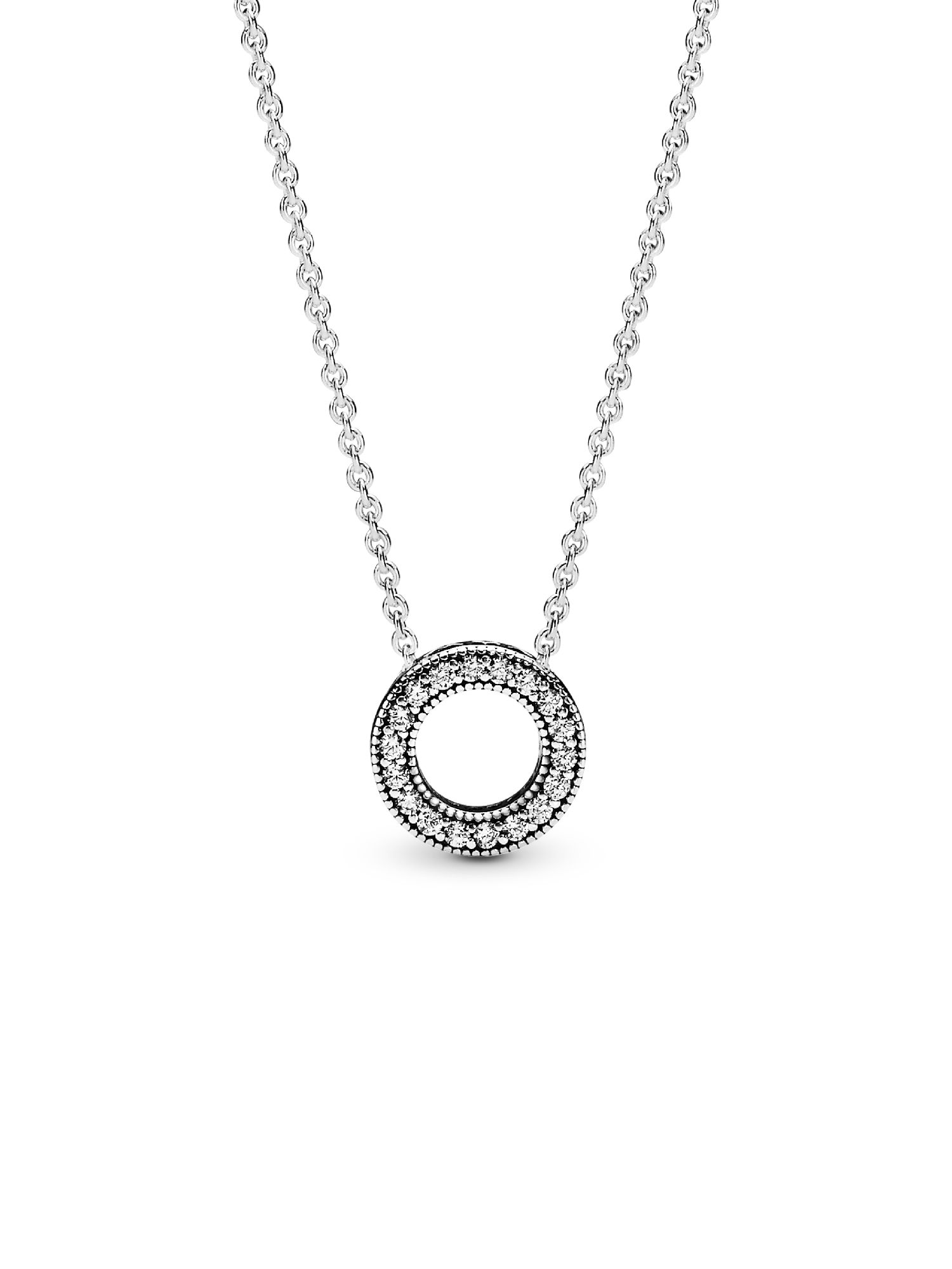 Pavé Cirkel Halsketting