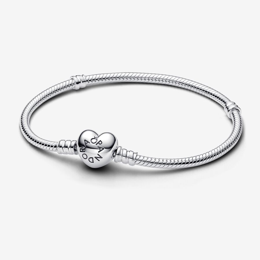 Norm risico Vermenigvuldiging Moments Heart & Snake Chain Armband | Sterling zilver | Pandora BE