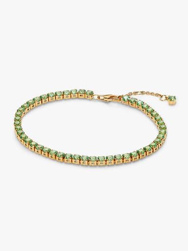 Bracelet Rivière Vert Scintillant