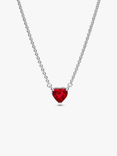 Collier Pendant Halo Cœur Scintillant