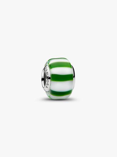 Charm en Verre de Murano Vert Menthe Poivrée